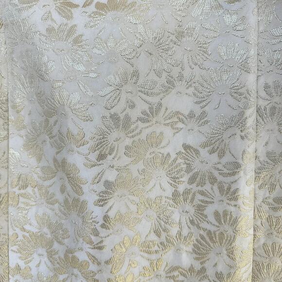 Uttam Boutique S 6 Gold and Cream Brocade Back Zip Skirt Event Going Out Dressy - Picture 5 of 7